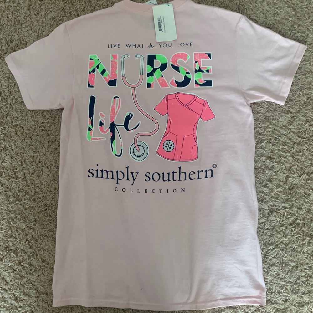 BRAND NEW- Simply Southern Nurse Life Tshirt